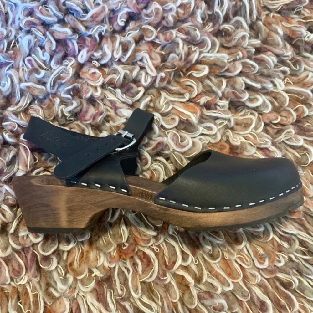 Lotta From Stockholm - Low Base Black Clogs